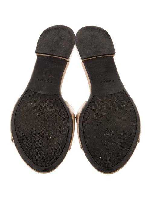 Prada Saffiano Leather Saffiano Leather Slides