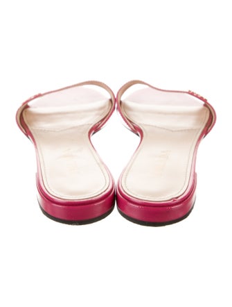 Prada Saffiano Leather Slides