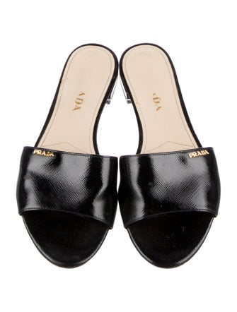 Prada Patent Leather Slides