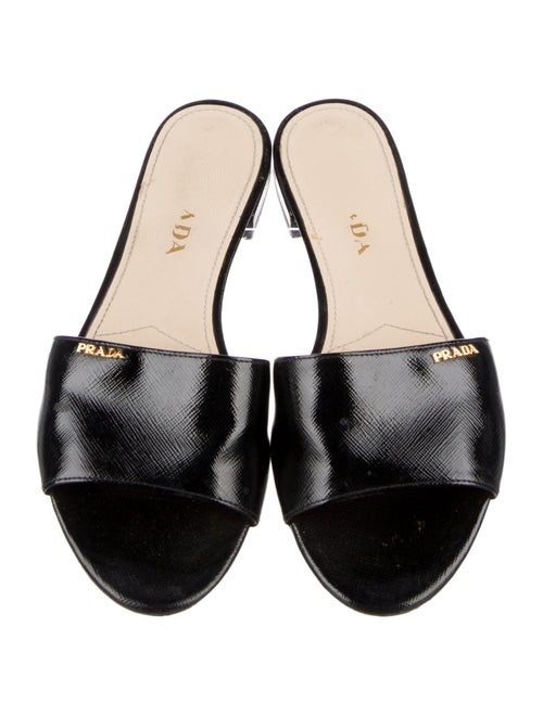 Prada Patent Leather Slides