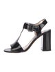 Prada Patent Leather T-Strap Sandals