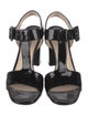 Prada Patent Leather T-Strap Sandals