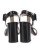 Prada Patent Leather T-Strap Sandals