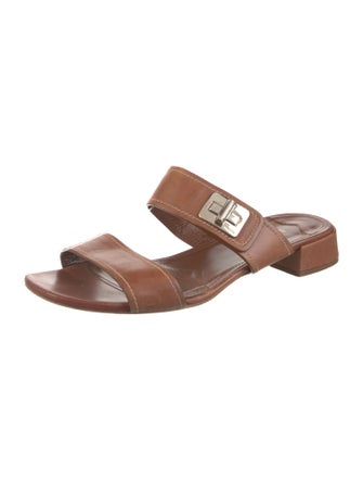 Prada Leather Slides