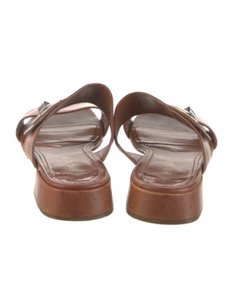 Prada Leather Slides