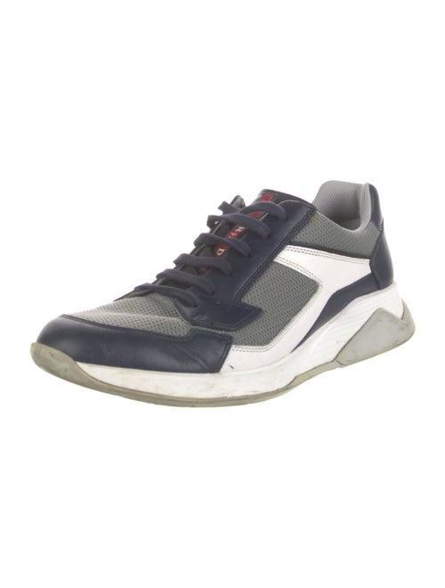 Prada Mesh Colorblock Pattern Sneakers