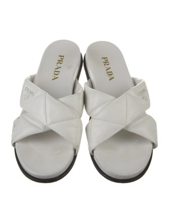 Prada Leather Slides