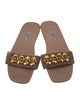 Prada Velvet Studded Accents Slides