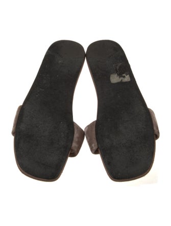 Prada Velvet Studded Accents Slides