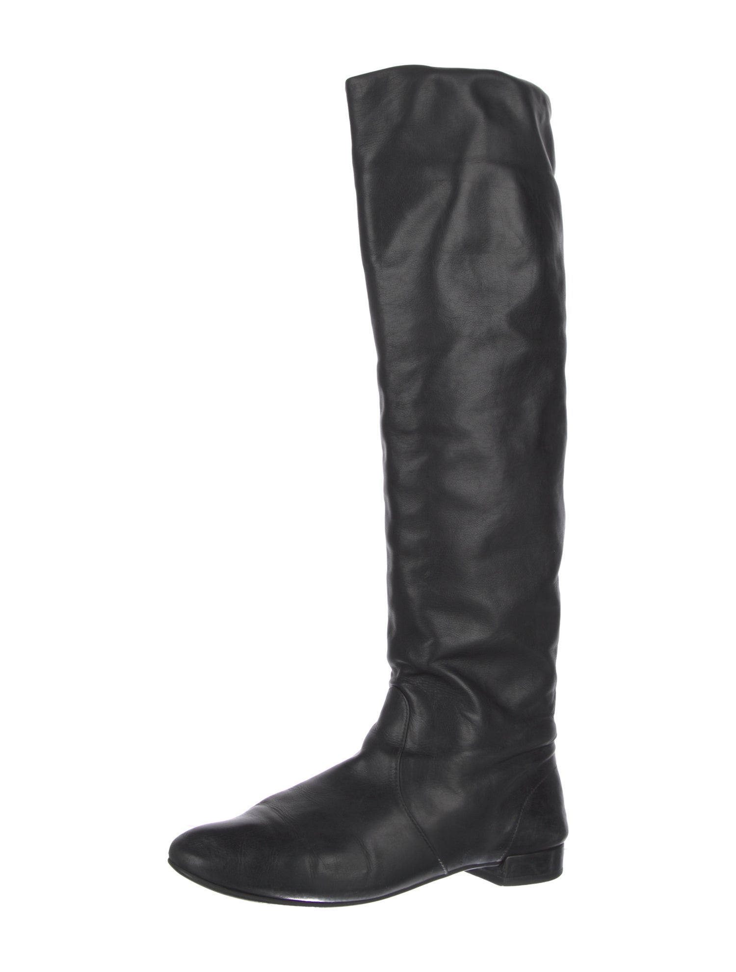 Prada Leather Riding Boots