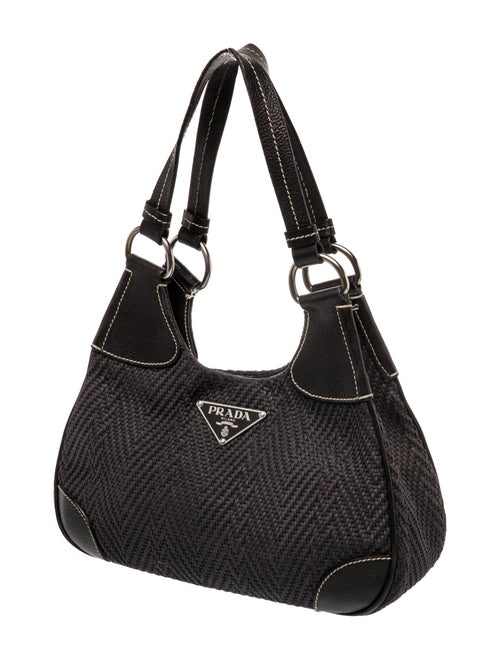 Prada Enameled Metal Triangle Moon