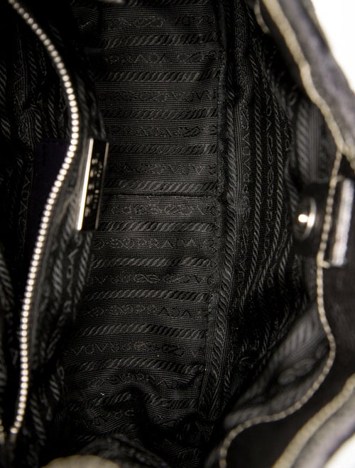 Prada Enameled Metal Triangle Moon