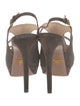 Prada Suede Cutout Accent Slingback Pumps
