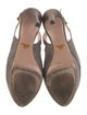 Prada Suede Cutout Accent Slingback Pumps