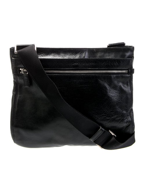 Prada Enameled Metal Triangle Bufalo