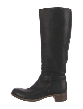 Prada Leather Riding Boots