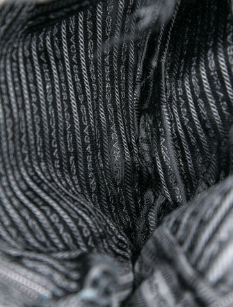 Prada Enameled Metal Triangle Messenger Bag