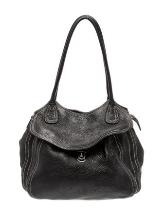 Prada Enameled Metal Triangle Moon