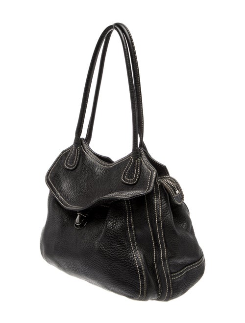 Prada Enameled Metal Triangle Moon