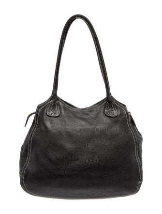 Prada Enameled Metal Triangle Moon