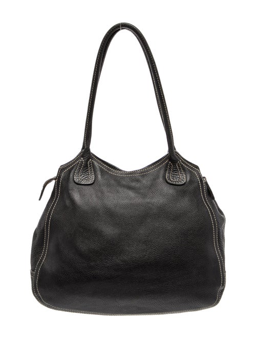 Prada Enameled Metal Triangle Moon