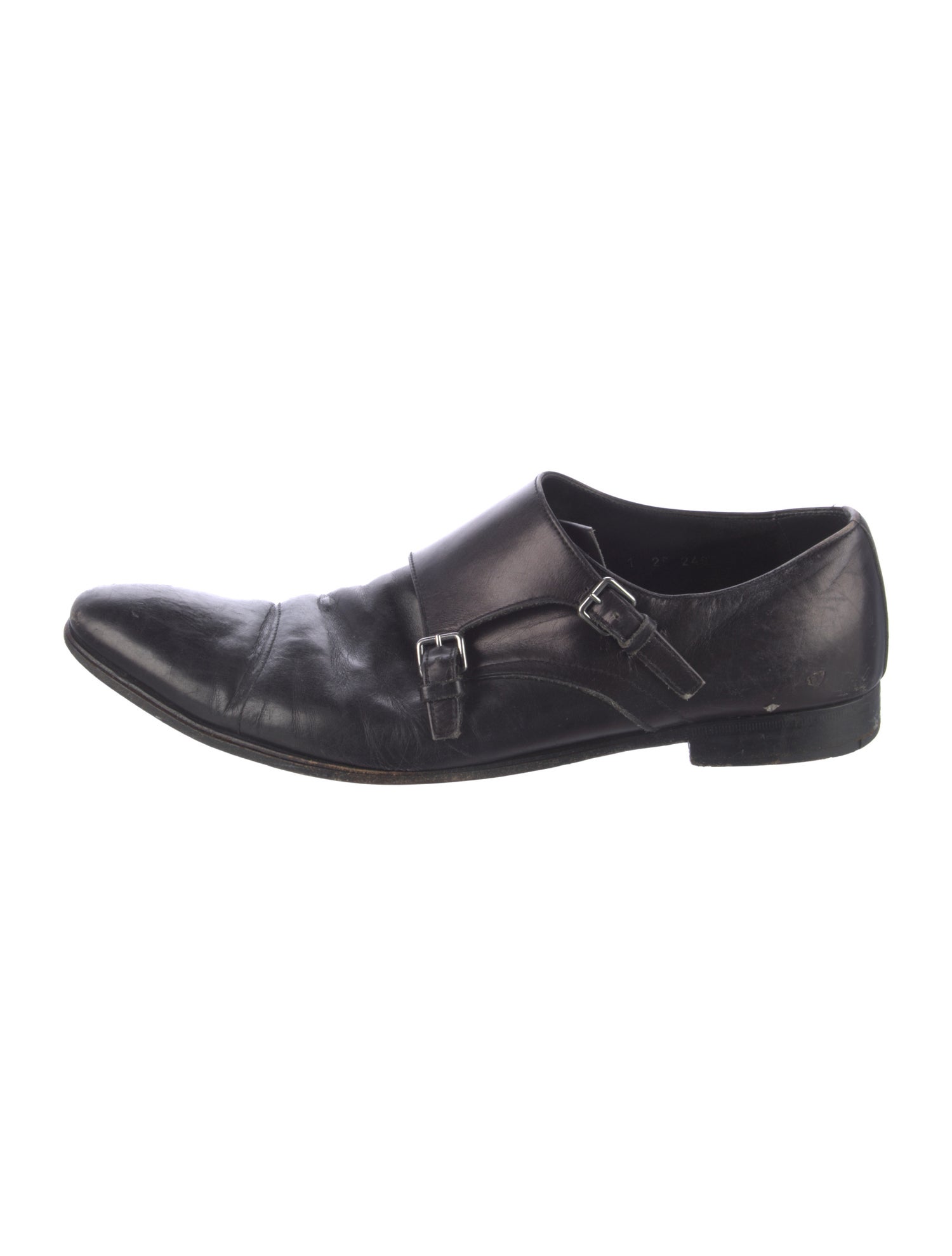 Prada Leather Monk Straps