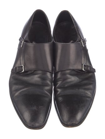 Prada Leather Monk Straps