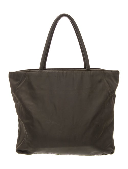 Prada Enameled Metal Triangle Top Handle Bag