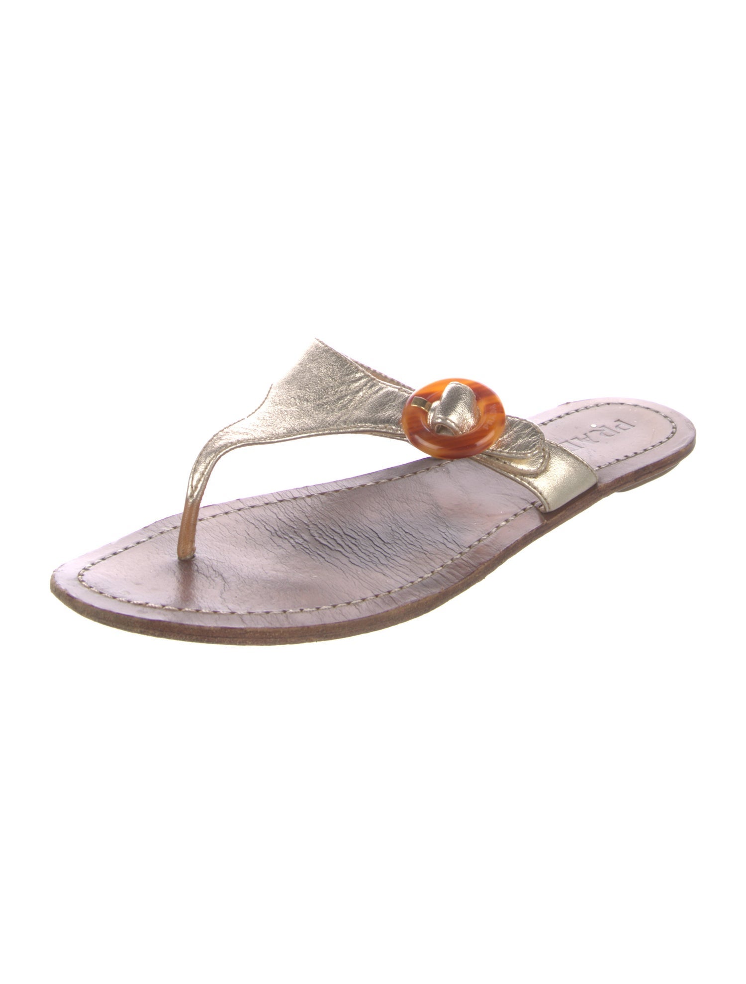 Prada Leather Slides