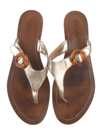 Prada Leather Slides