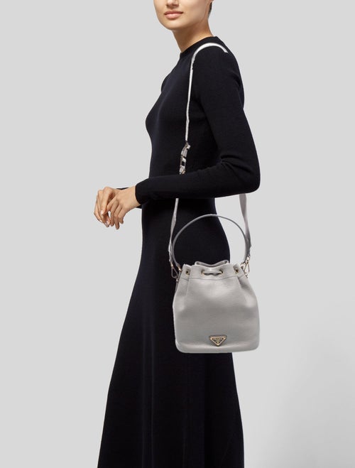 Prada Vitello Daino Leather Bucket Bag