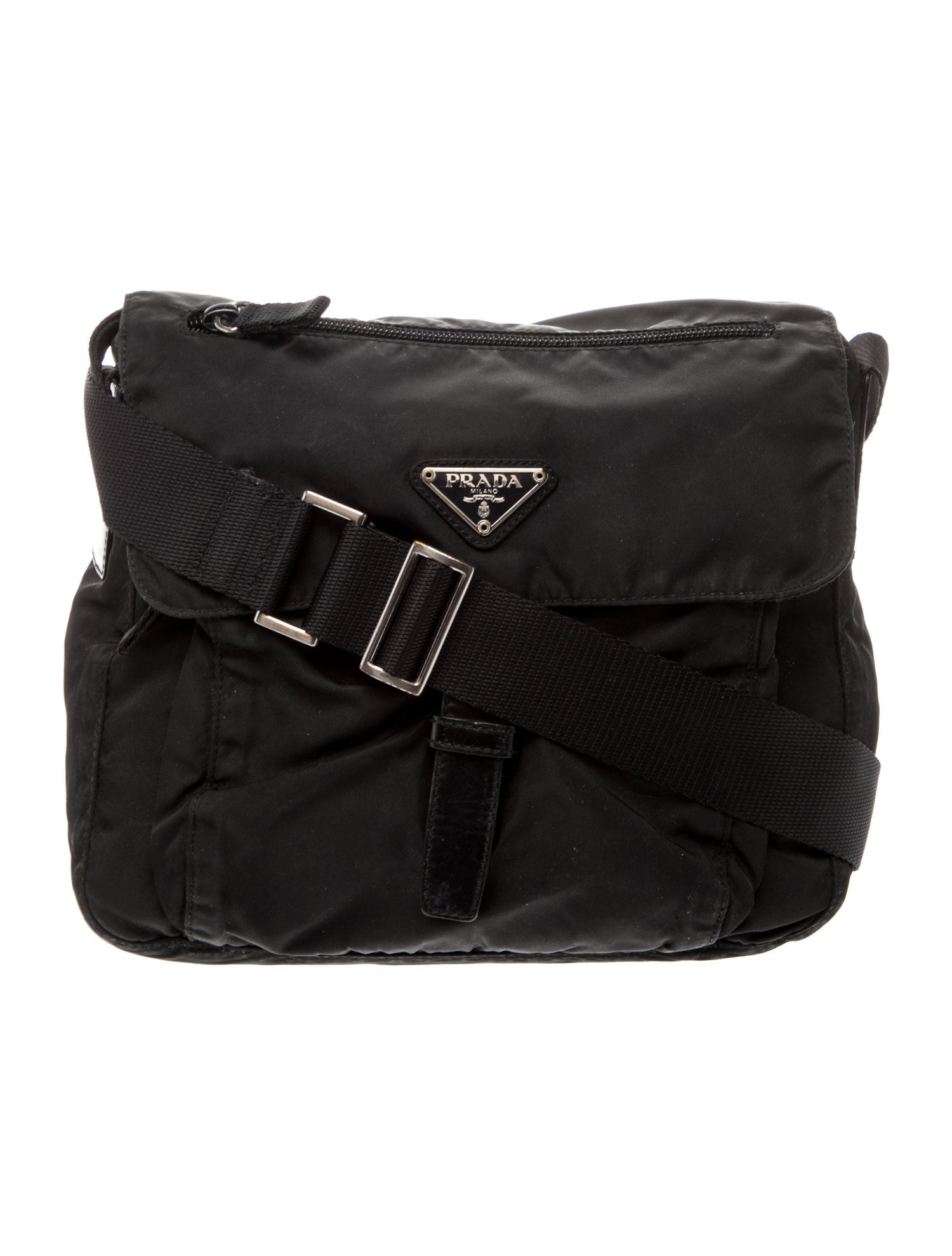 Prada Vela Nylon Messenger Bag