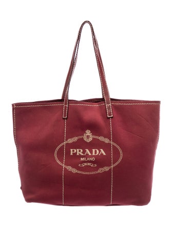 Prada Enameled Metal Triangle Tote