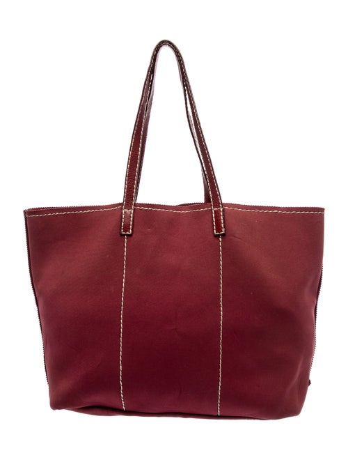 Prada Enameled Metal Triangle Tote