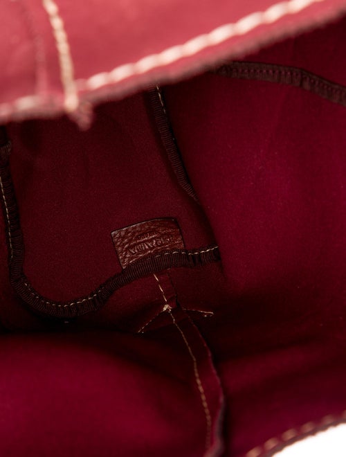 Prada Enameled Metal Triangle Tote