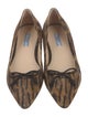 Prada Suede Animal Print Flats