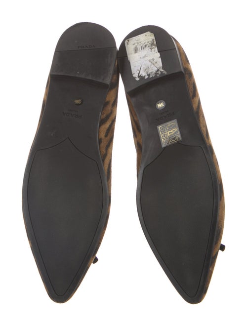 Prada Suede Animal Print Flats