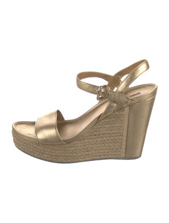 Prada Leather Espadrilles