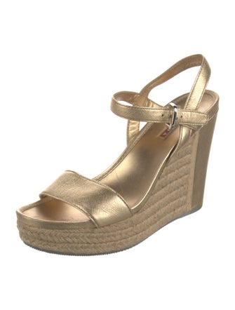 Prada Leather Espadrilles