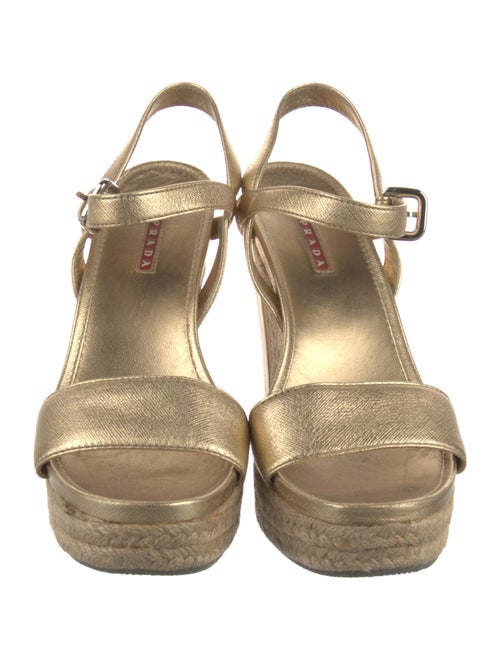 Prada Leather Espadrilles