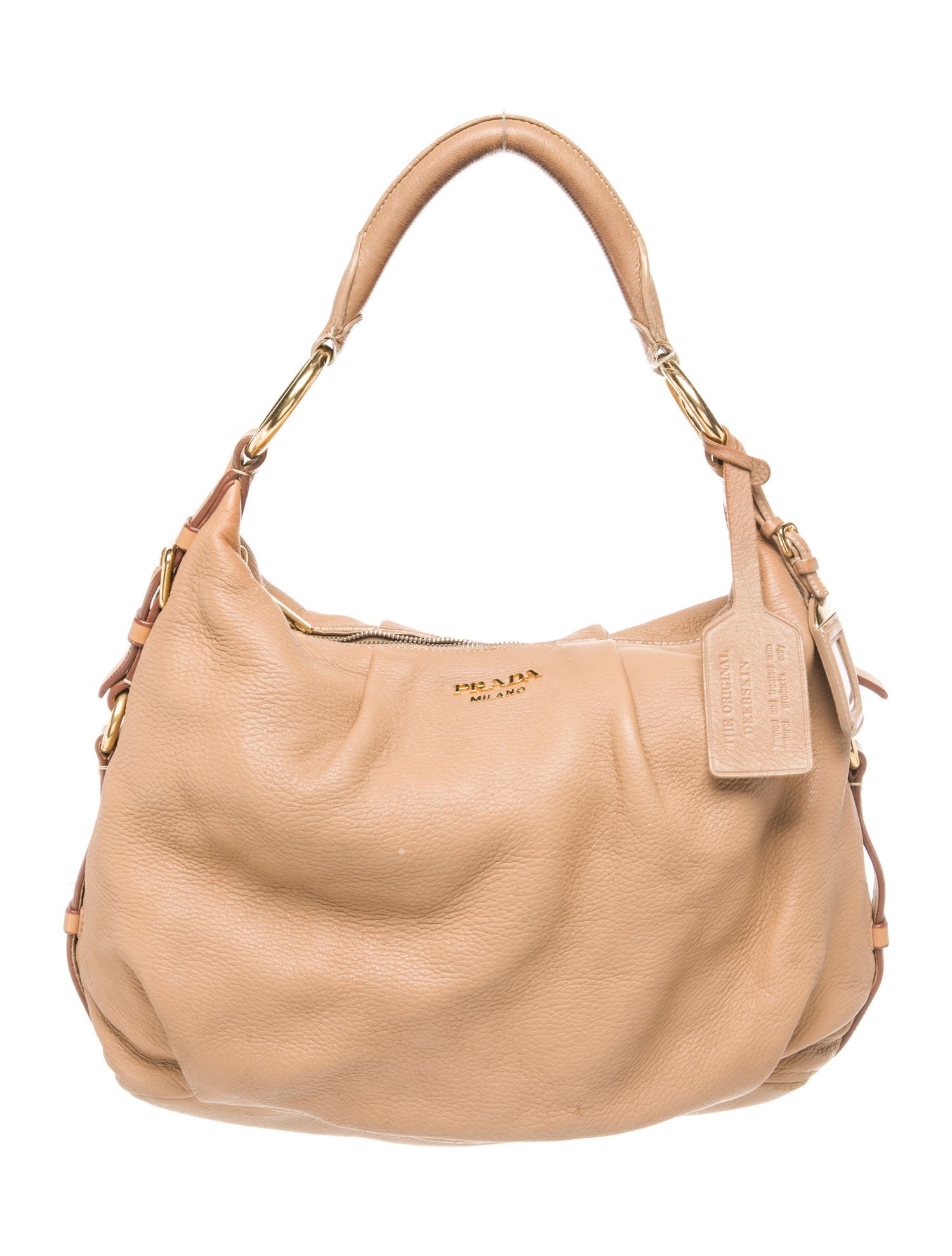 Prada Vitello Daino Leather Hobo