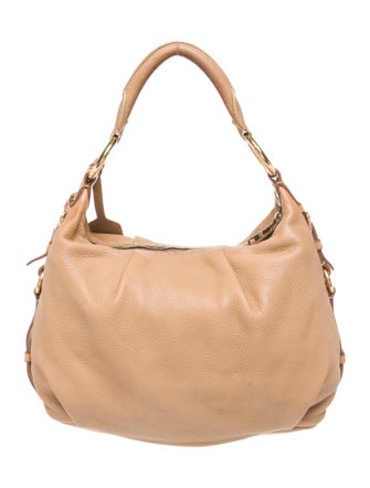 Prada Vitello Daino Leather Hobo