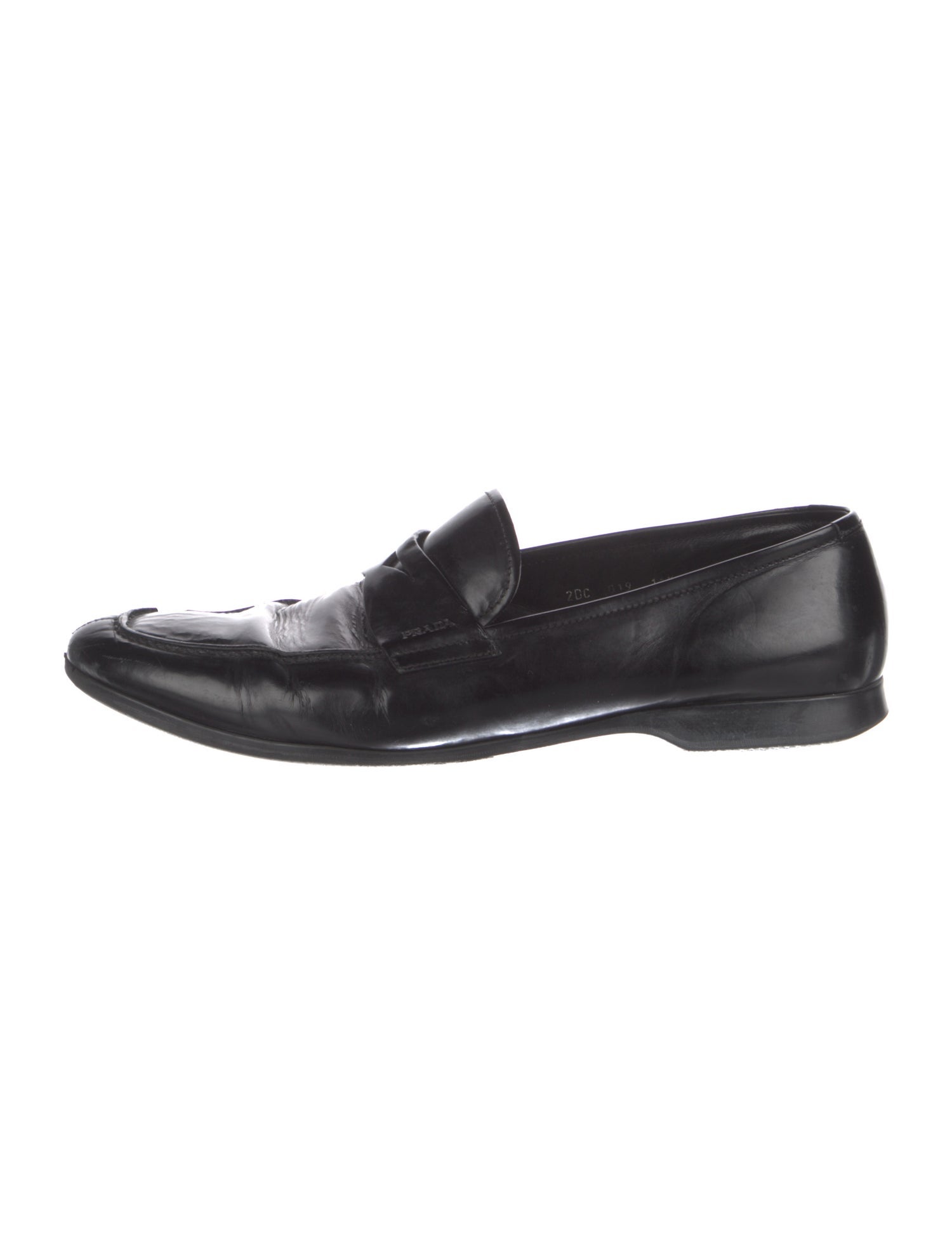 Prada Leather Dress Loafers