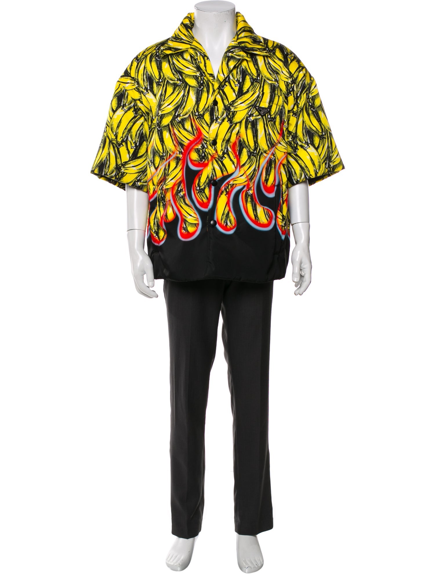 Prada 2018 Enameled Metal Triangle Jacket