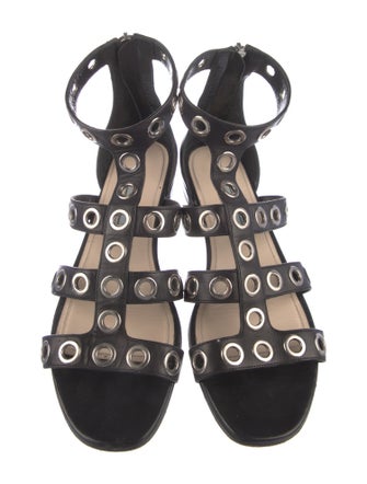 Prada Leather Gladiator Sandals