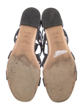 Prada Leather Gladiator Sandals