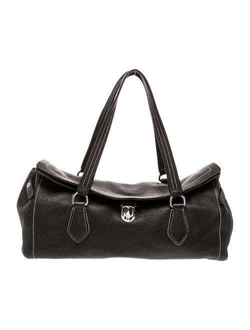 Prada Enameled Metal Triangle Easy