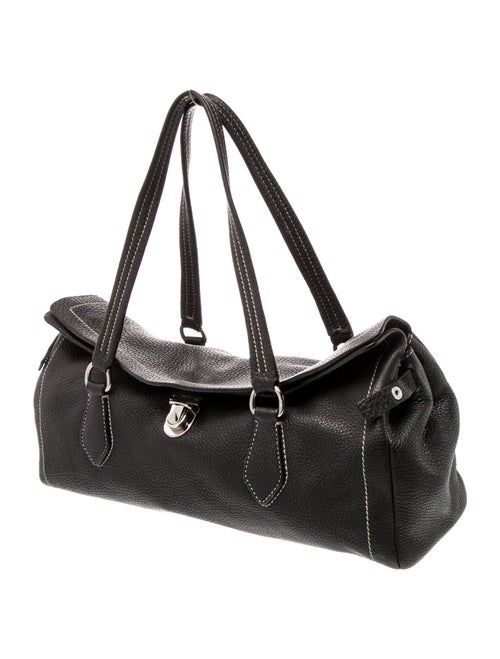 Prada Enameled Metal Triangle Easy