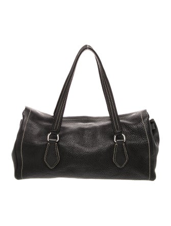 Prada Enameled Metal Triangle Easy