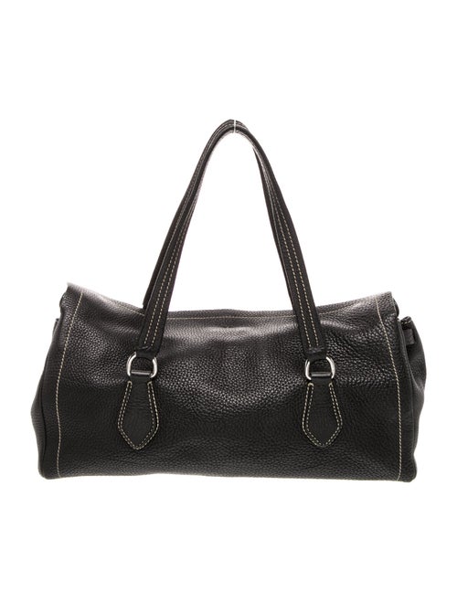 Prada Enameled Metal Triangle Easy